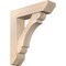 Ekena Millwork Olympic Slat Smooth Bracket w/ Offset Brace, Douglas Fir, 7 1/2"W x 30"D x 34"H BKT0806X30X34OLY06SDF - alternate 1
